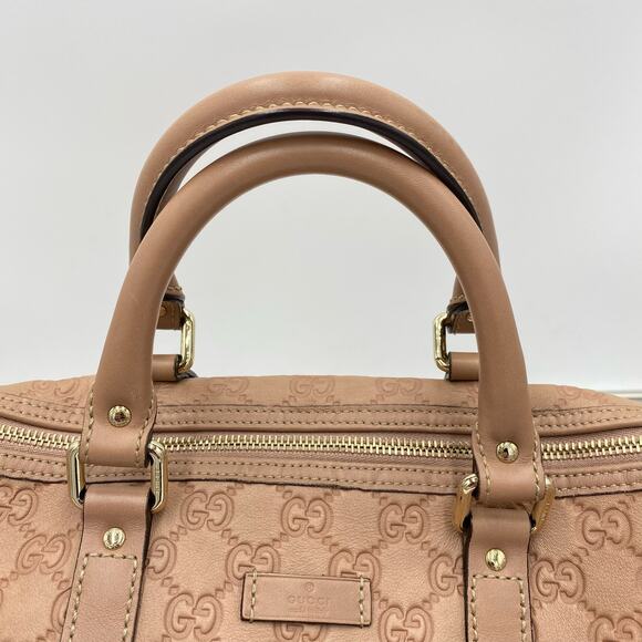 Gucci Dusty Pink Guccissima Leather Medium Joy Boston Bag Top Handle - Picture 4 of 16